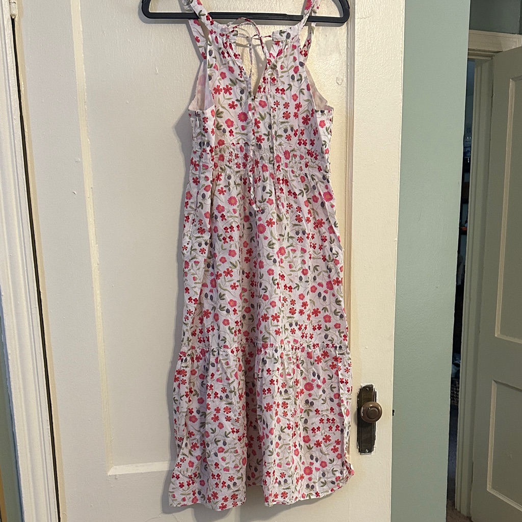 Theory Floral Dress With Tie Front